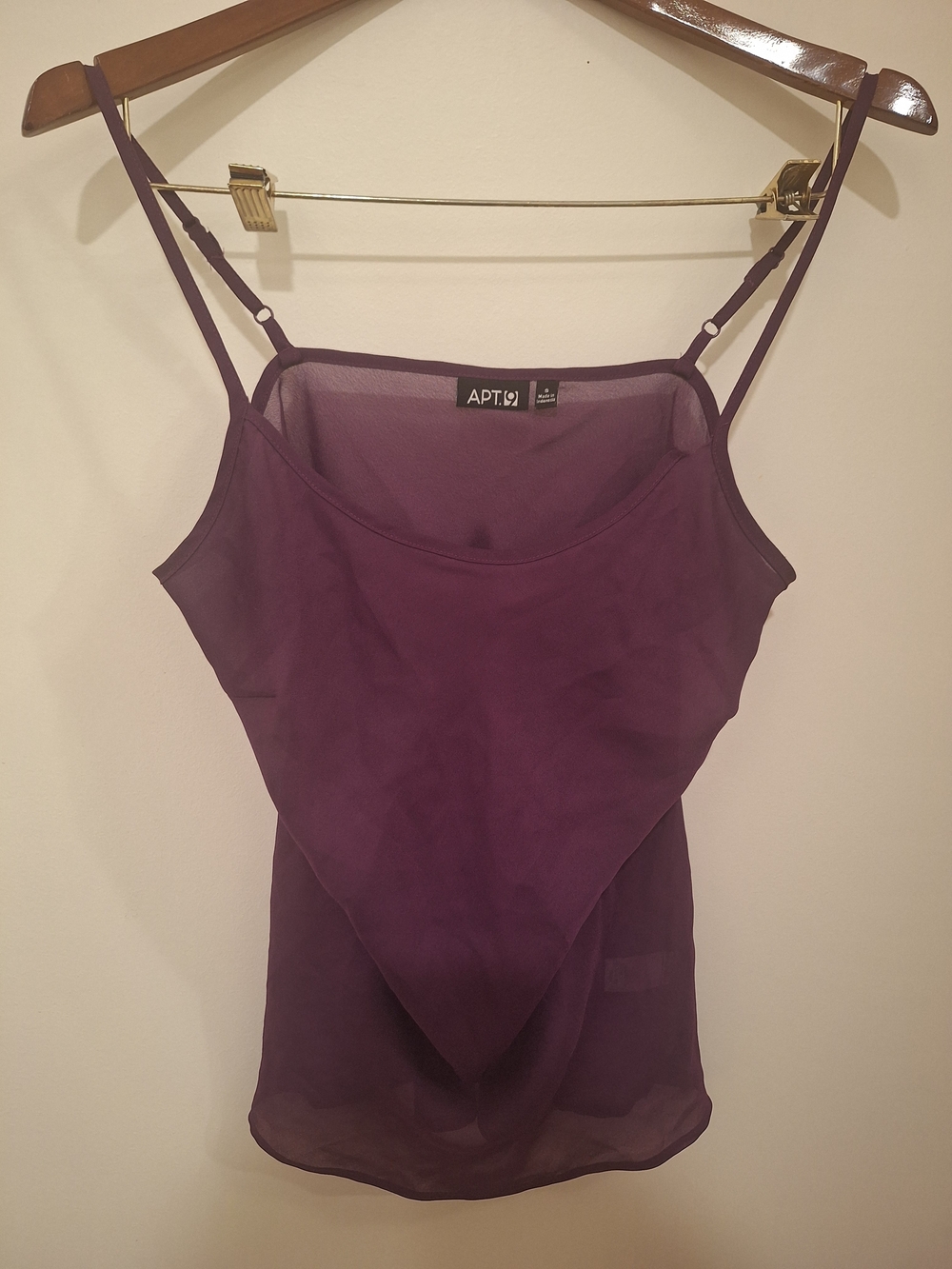 APT. 9 Purple Spaghetti-Strap Women's Tank